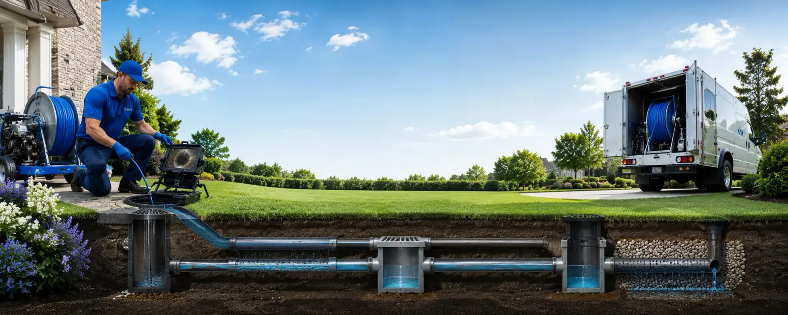 Outdoor drain cleaning information for Duncombe, IA